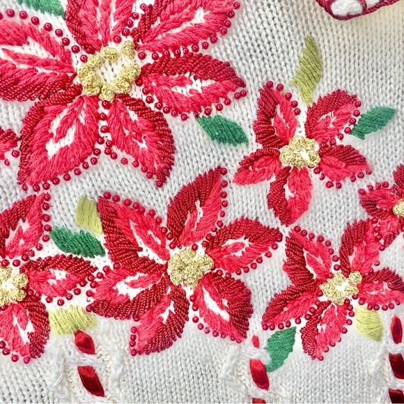 Christmas Cardigan By Work In Progress Classics Long Sleeve Size Med. - Picture 8 of 10